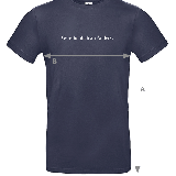 T-Shirt "Gewöhn dich an Anders" - navyblau