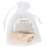 Stimmungsbild zu Einkaufswagenchip Holz "Fisch" - 10er Pack