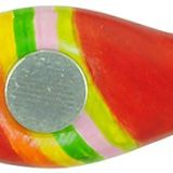 Speckstein-Magnet: Regenbogenfisch - rot