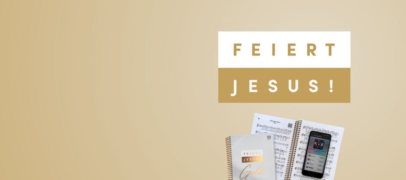 Banner - Feiert Jesus! Gold