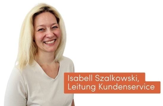 Isabell Szalkowski,  Leitung Kundenservice 