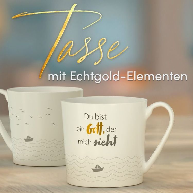 Banner Tasse Du bist ein Gott der mich sieht
