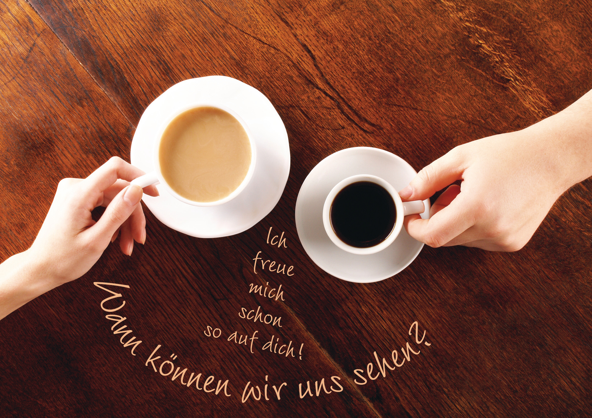 Postkarte "Ich freue mich schon so auf dich!"... 5 Stück