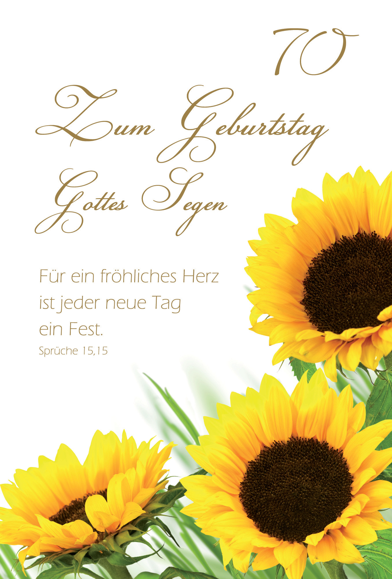 Spruch Sonnenblume Geburtstag