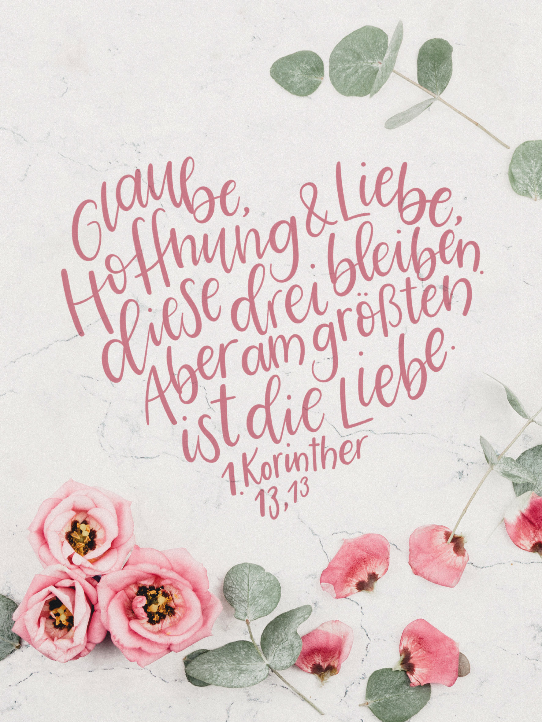 Glaube Hoffnung Liebe Wand Und Standbild